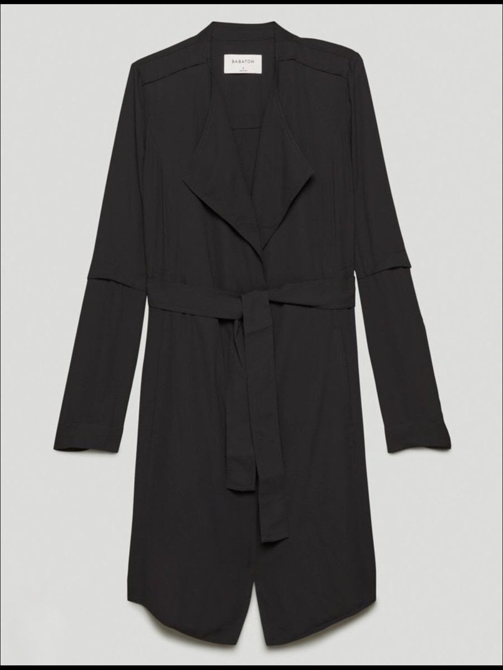 Babaton Black Long Sleeve Robe Cover-Up